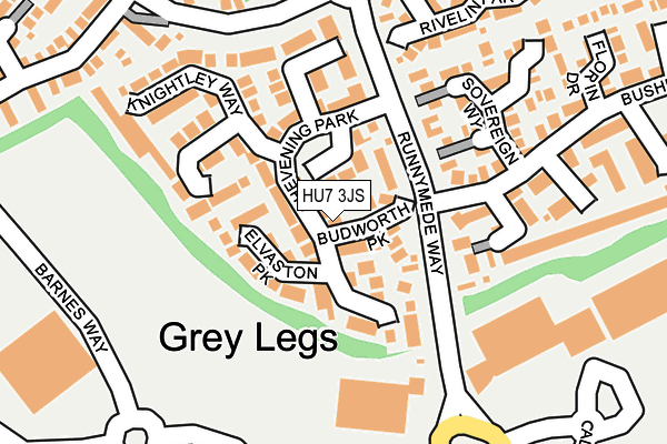 HU7 3JS map - OS OpenMap – Local (Ordnance Survey)