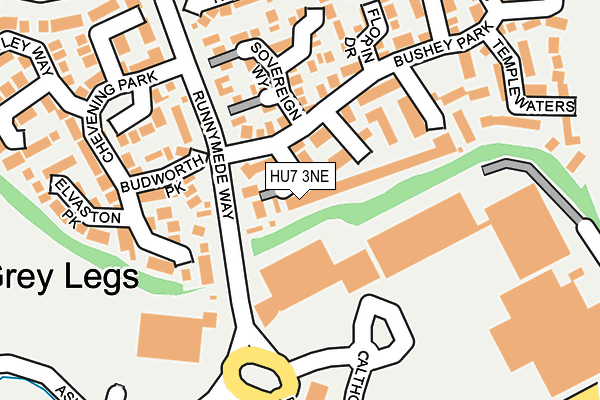 HU7 3NE map - OS OpenMap – Local (Ordnance Survey)