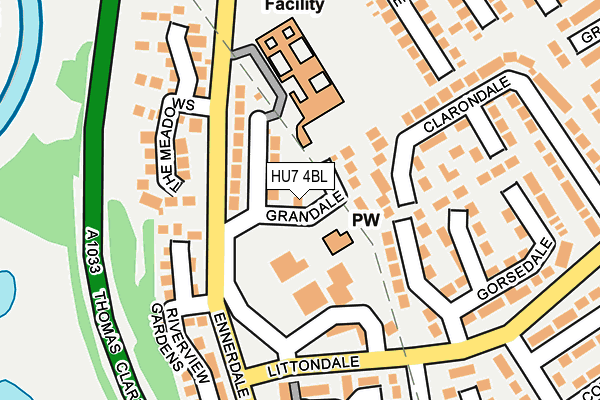 HU7 4BL map - OS OpenMap – Local (Ordnance Survey)