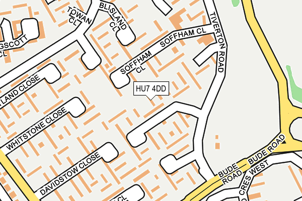 HU7 4DD map - OS OpenMap – Local (Ordnance Survey)