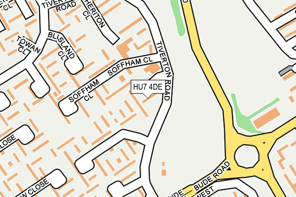 HU7 4DE map - OS OpenMap – Local (Ordnance Survey)