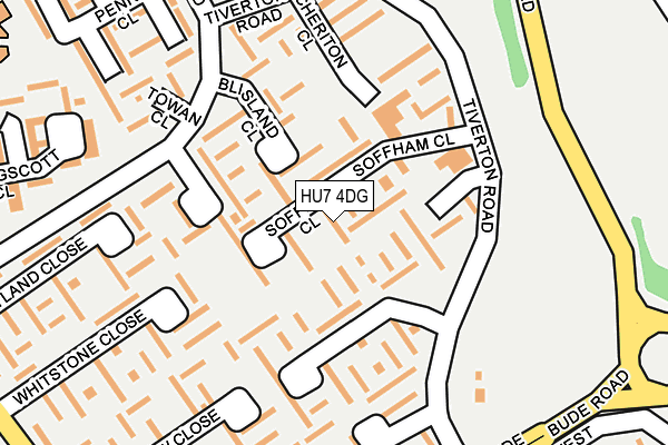 HU7 4DG map - OS OpenMap – Local (Ordnance Survey)