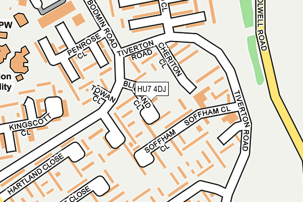 HU7 4DJ map - OS OpenMap – Local (Ordnance Survey)