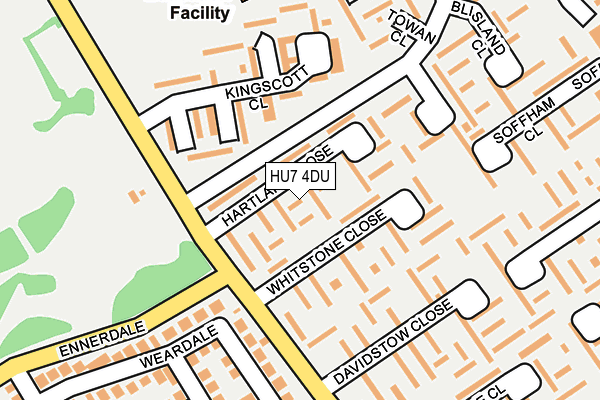 HU7 4DU map - OS OpenMap – Local (Ordnance Survey)