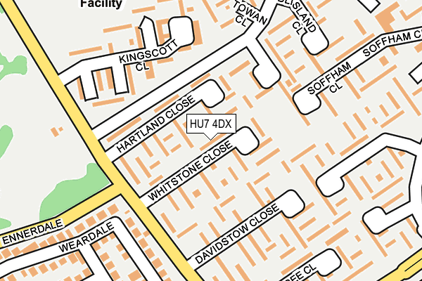 HU7 4DX map - OS OpenMap – Local (Ordnance Survey)