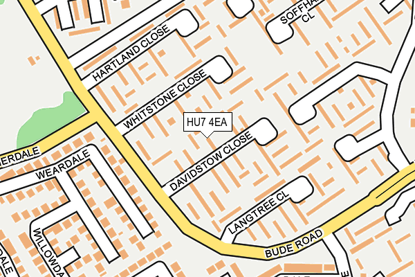 HU7 4EA map - OS OpenMap – Local (Ordnance Survey)