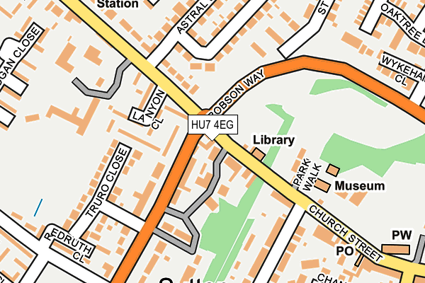 HU7 4EG map - OS OpenMap – Local (Ordnance Survey)