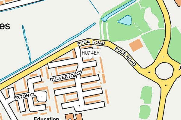 HU7 4EH map - OS OpenMap – Local (Ordnance Survey)