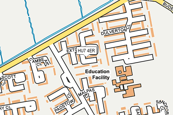 HU7 4ER map - OS OpenMap – Local (Ordnance Survey)