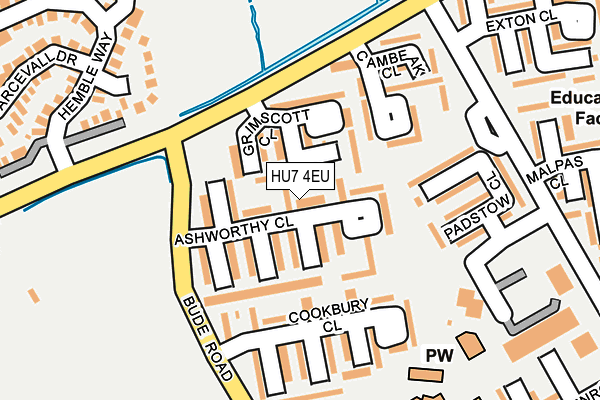 HU7 4EU map - OS OpenMap – Local (Ordnance Survey)