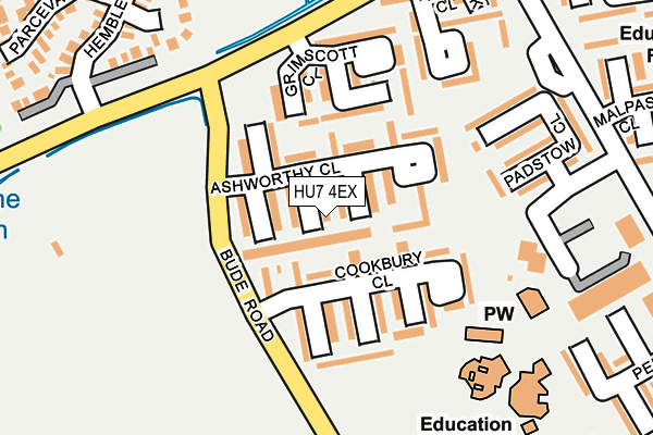 HU7 4EX map - OS OpenMap – Local (Ordnance Survey)
