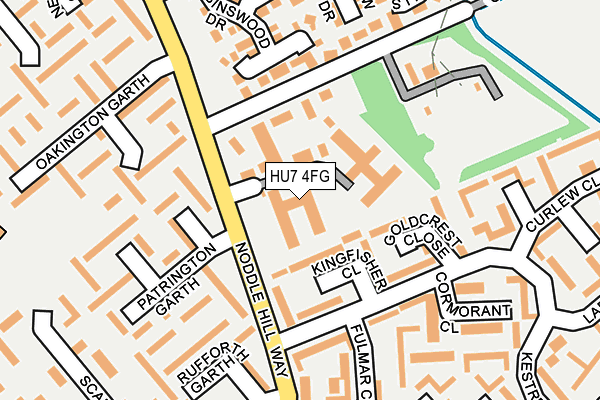 HU7 4FG map - OS OpenMap – Local (Ordnance Survey)