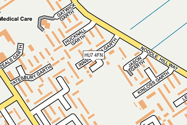 HU7 4FN map - OS OpenMap – Local (Ordnance Survey)
