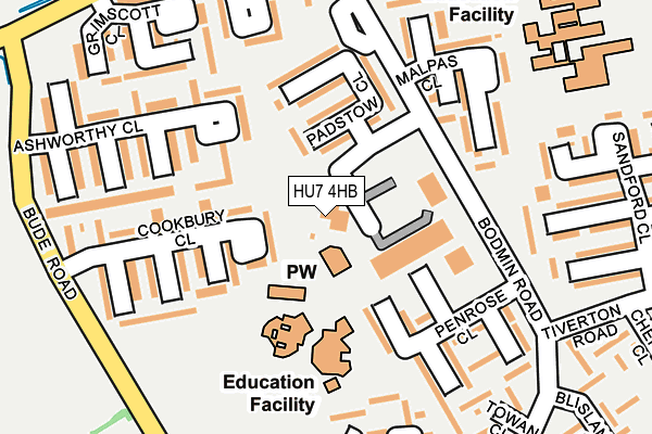 HU7 4HB map - OS OpenMap – Local (Ordnance Survey)