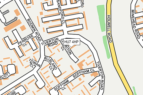 HU7 4HP map - OS OpenMap – Local (Ordnance Survey)