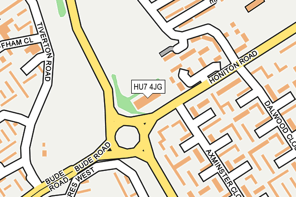 HU7 4JG map - OS OpenMap – Local (Ordnance Survey)