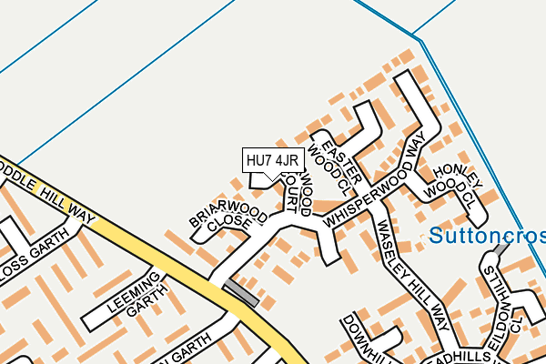 HU7 4JR map - OS OpenMap – Local (Ordnance Survey)