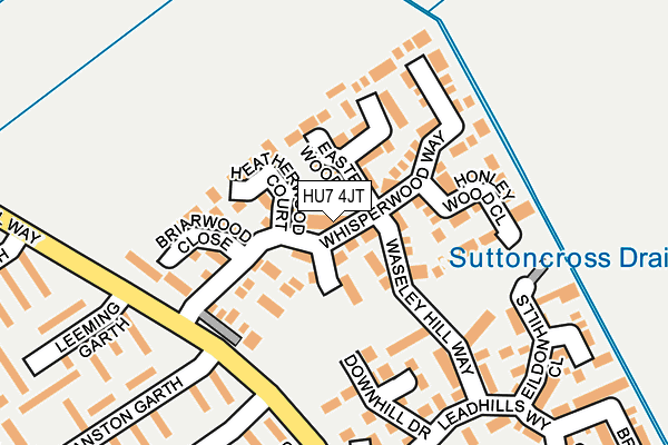 HU7 4JT map - OS OpenMap – Local (Ordnance Survey)