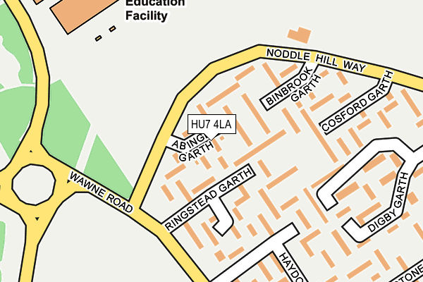 HU7 4LA map - OS OpenMap – Local (Ordnance Survey)