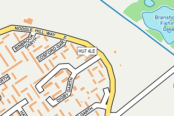 HU7 4LE map - OS OpenMap – Local (Ordnance Survey)