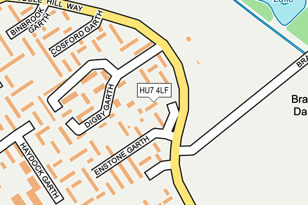 HU7 4LF map - OS OpenMap – Local (Ordnance Survey)