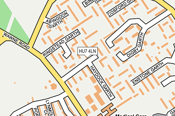 HU7 4LN map - OS OpenMap – Local (Ordnance Survey)