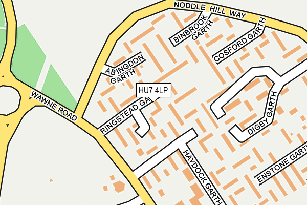 HU7 4LP map - OS OpenMap – Local (Ordnance Survey)