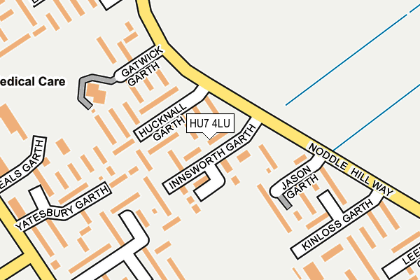 HU7 4LU map - OS OpenMap – Local (Ordnance Survey)