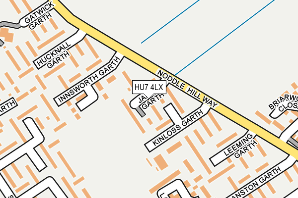 HU7 4LX map - OS OpenMap – Local (Ordnance Survey)