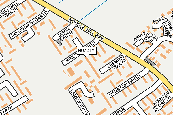 HU7 4LY map - OS OpenMap – Local (Ordnance Survey)