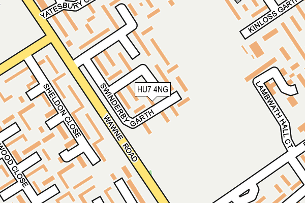 HU7 4NG map - OS OpenMap – Local (Ordnance Survey)