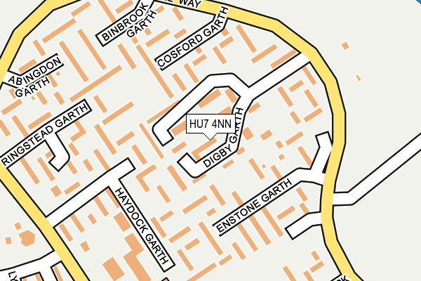 HU7 4NN map - OS OpenMap – Local (Ordnance Survey)