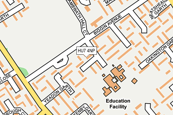 HU7 4NP map - OS OpenMap – Local (Ordnance Survey)