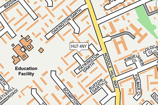 HU7 4NY map - OS OpenMap – Local (Ordnance Survey)
