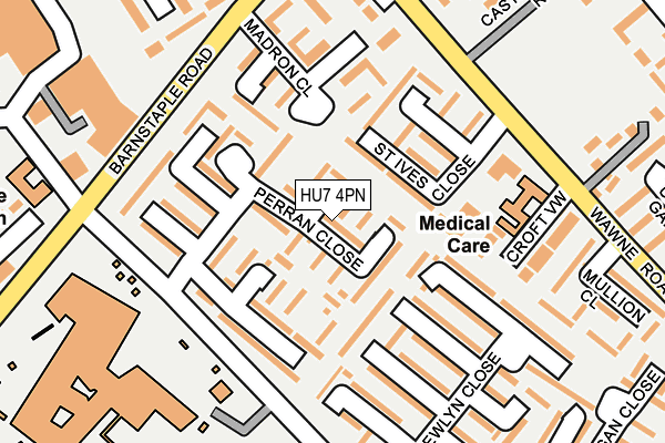HU7 4PN map - OS OpenMap – Local (Ordnance Survey)
