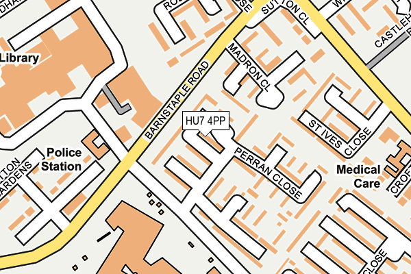 HU7 4PP map - OS OpenMap – Local (Ordnance Survey)