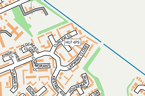 HU7 4PS map - OS OpenMap – Local (Ordnance Survey)