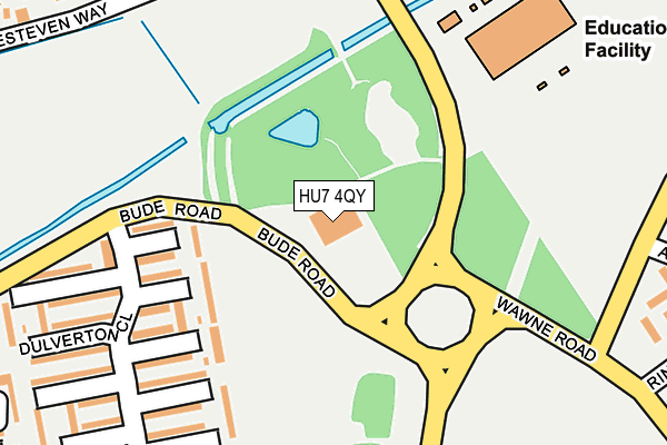 HU7 4QY map - OS OpenMap – Local (Ordnance Survey)