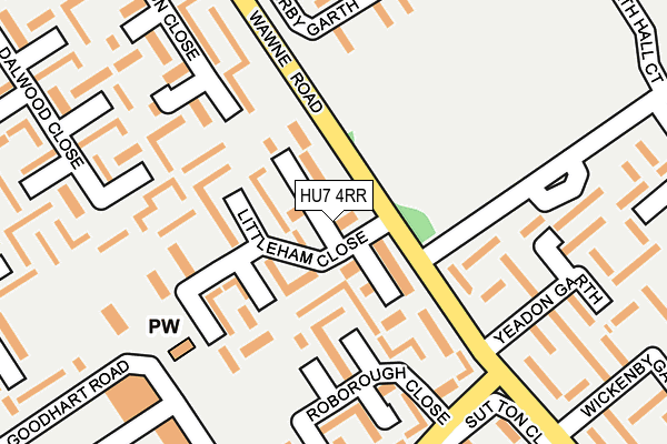 HU7 4RR map - OS OpenMap – Local (Ordnance Survey)