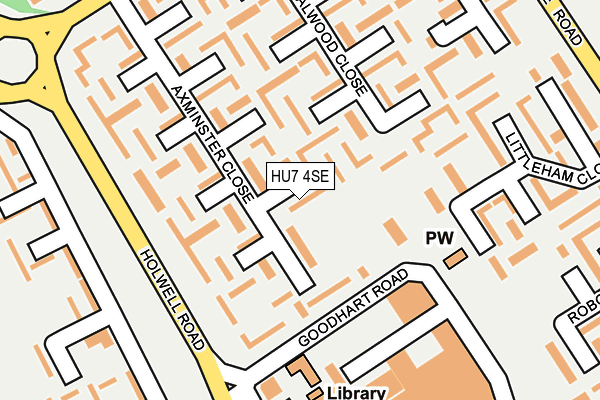 HU7 4SE map - OS OpenMap – Local (Ordnance Survey)