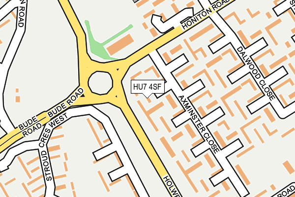 HU7 4SF map - OS OpenMap – Local (Ordnance Survey)