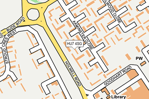 HU7 4SG map - OS OpenMap – Local (Ordnance Survey)