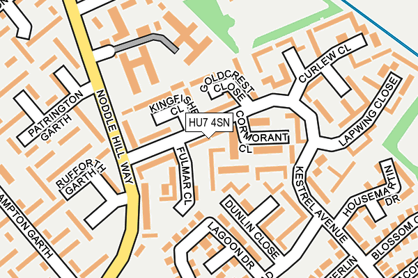 HU7 4SN map - OS OpenMap – Local (Ordnance Survey)