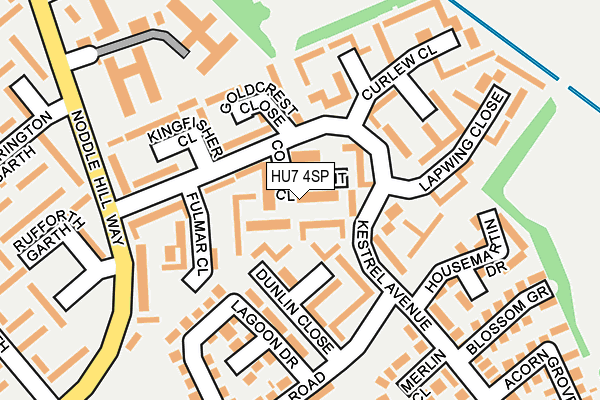 HU7 4SP map - OS OpenMap – Local (Ordnance Survey)