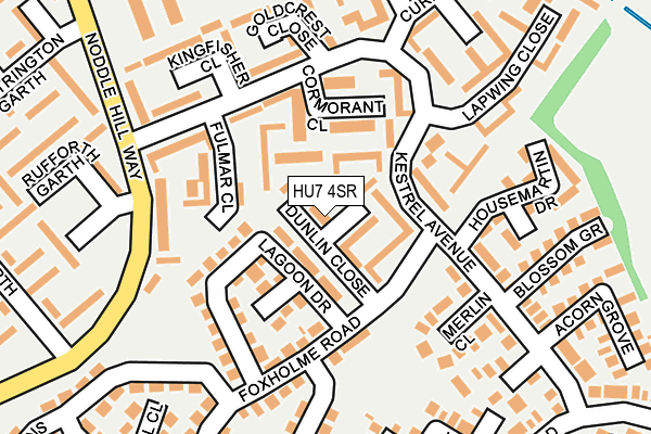 HU7 4SR map - OS OpenMap – Local (Ordnance Survey)