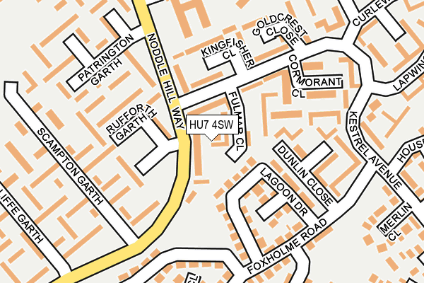 HU7 4SW map - OS OpenMap – Local (Ordnance Survey)