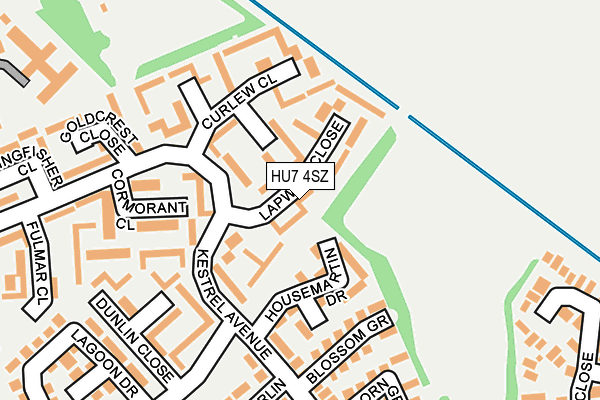HU7 4SZ map - OS OpenMap – Local (Ordnance Survey)