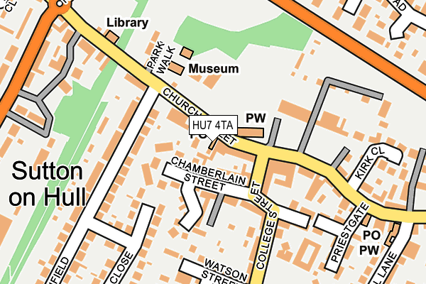 Map of TAN AND GLAM (HULL) LTD at local scale