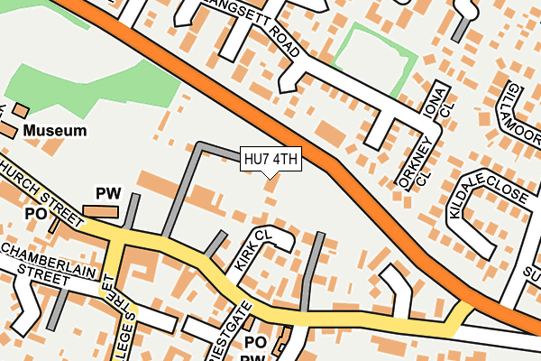 HU7 4TH map - OS OpenMap – Local (Ordnance Survey)