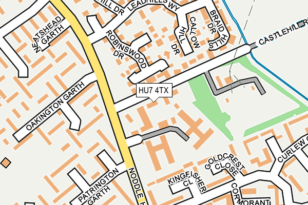 HU7 4TX map - OS OpenMap – Local (Ordnance Survey)
